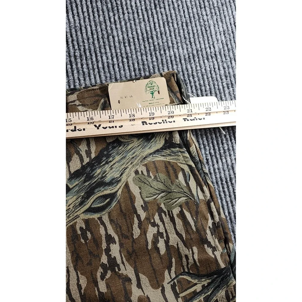Vintage Mossy Oak Pants Mens 44x31 Treestand Camo Cargo Adjustable NWT 1986 USA